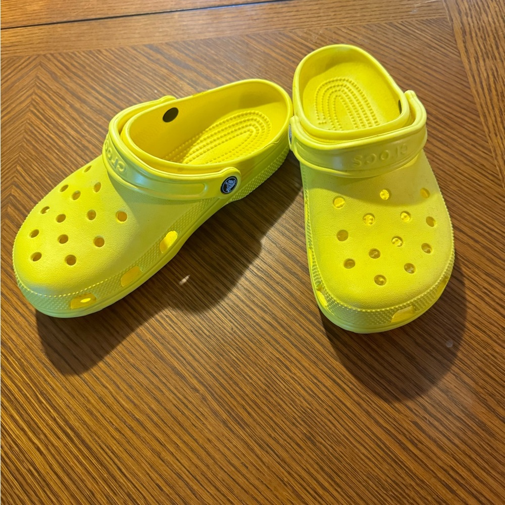 Yellow crocs